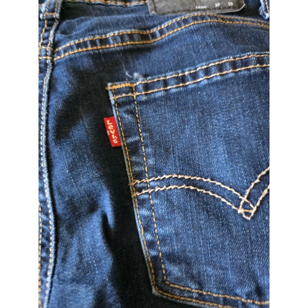 Levis 511 Slim Performance Jeans Women's 14 Reg Dark Wash Denim 27x29 - Picture 8 of 9